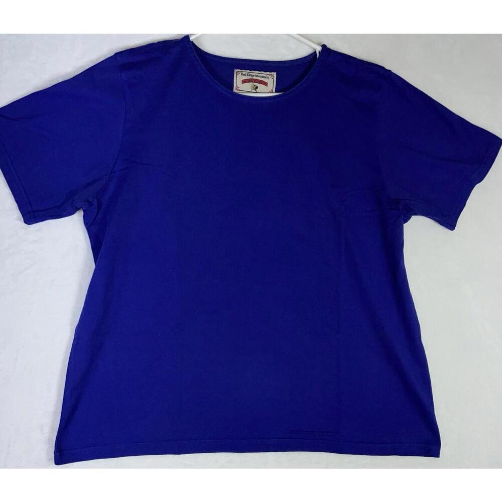 red ridge mountain outfitters vintage shirt Blue Womens L Oversized 90s *read